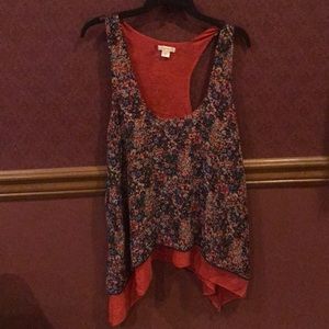 Floral Multicolor Sleeveless Top